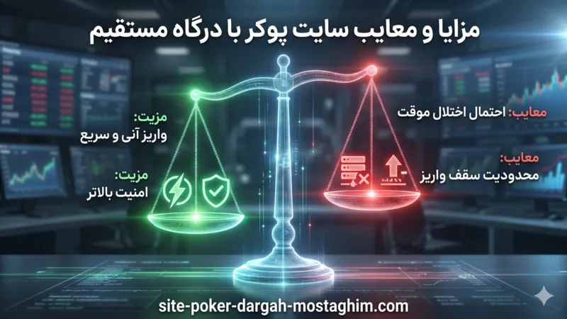 مزایا و معایب سایت پوکر با درگاه مستقیم