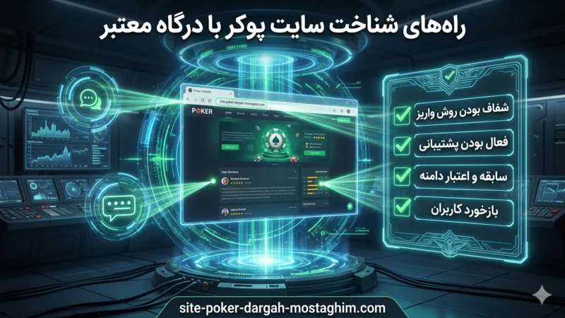 راه های شناخت سایت پوکر با درگاه معتبر